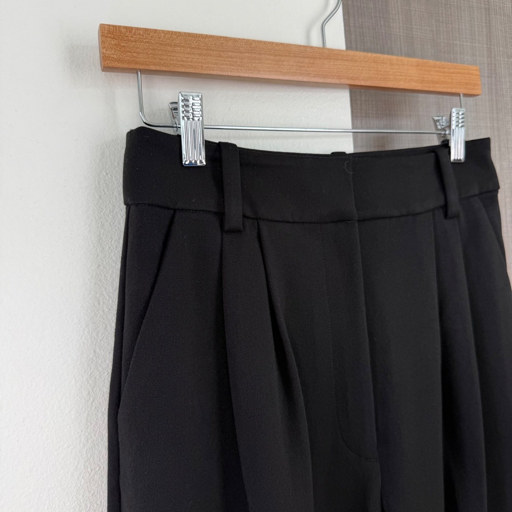 Favorite Daughter Black The Petite Favorite Pants Trouser Wide Leg Size 6 - Picture 6 of 13